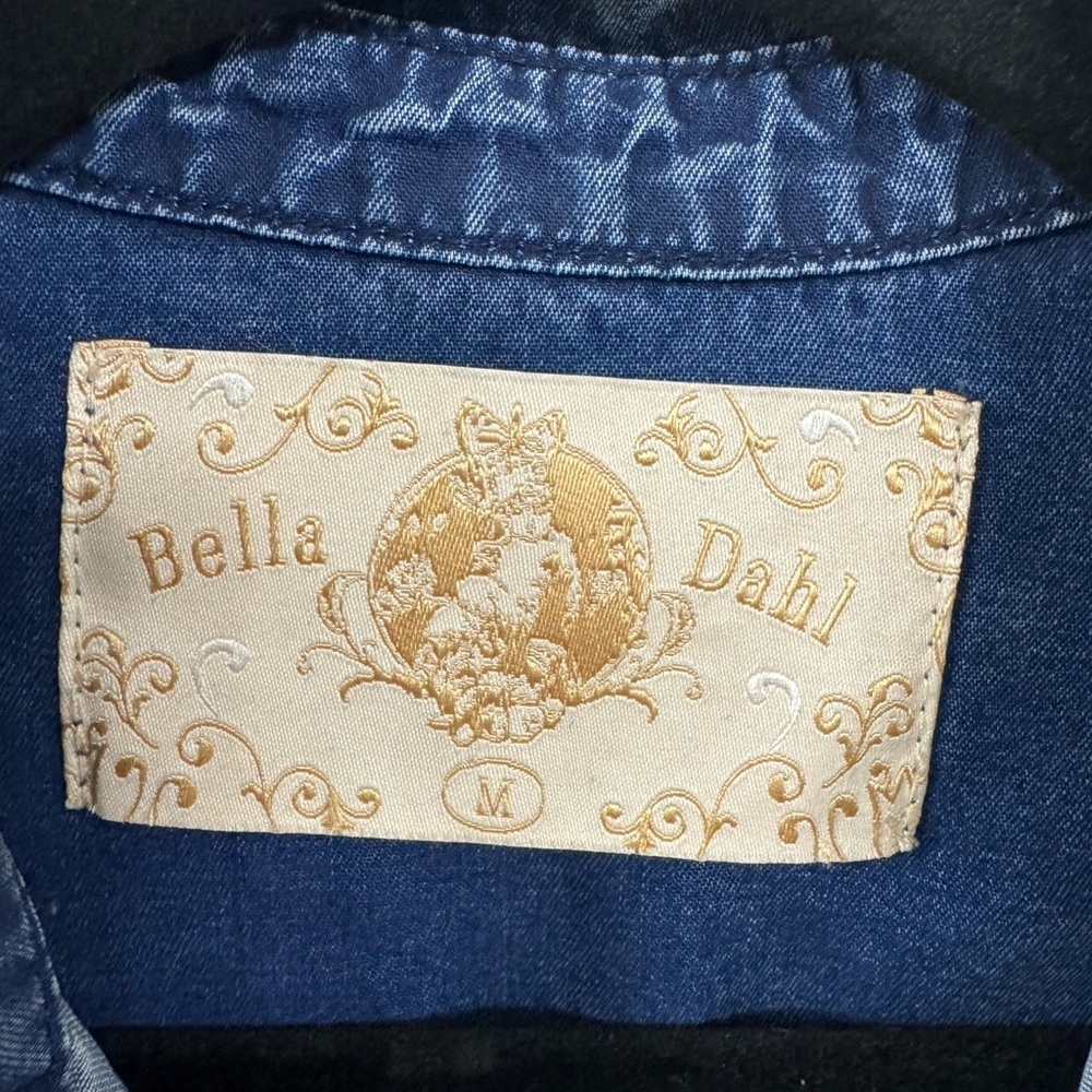 Bella Dahl Blue Button Down Shirt - Picture 4 of 4